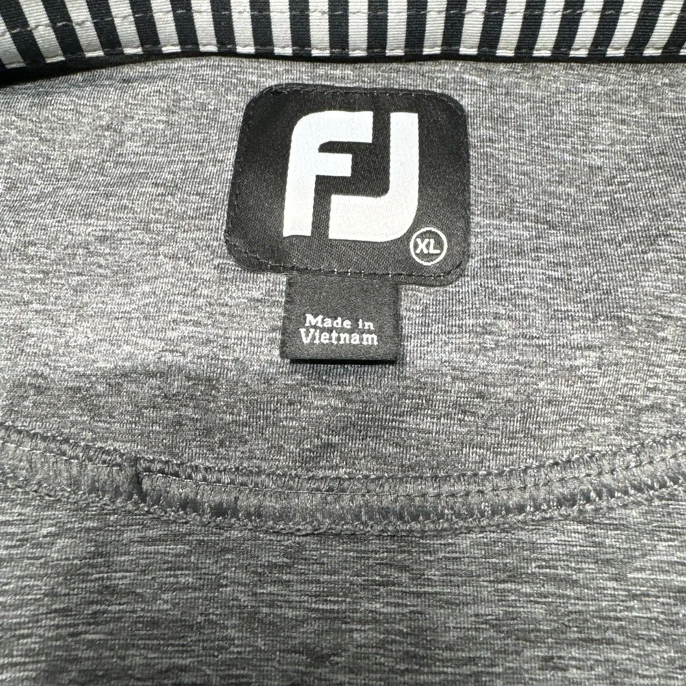 Footjoy Golf Polo Shirt Mens Performance Short Sleeve Size XL Solid‎ Gray